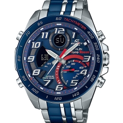 CASIO EDIFICE นาฬิกาข้อมือ นาฬิกากันน้ำ นาฬิกาของแท้ ประกันศูนย์ CMG 1 ปี รุ่น ECB-900TR-2 นาฬิกาสีน้ำเงิน