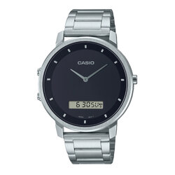 CASIO นาฬิกาคาสิโอ นาฬิกาข้อมือ นาฬิกากันน้ำ นาฬิกาของแท้ ประกันศูนย์ CMG 1 ปี รุ่น MTP-B200D-1E นาฬิกาสีเงิน