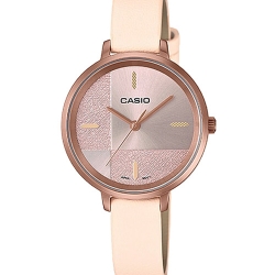 CASIO นาฬิกาคาสิโอ นาฬิกาข้อมือ นาฬิกากันน้ำ นาฬิกาของแท้ ประกันศูนย์ CMG 1 ปี รุ่น LTP-E152RL-4E นาฬิกาสีชมพู