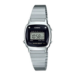 CASIO นาฬิกาคาสิโอ นาฬิกาข้อมือ นาฬิกากันน้ำ นาฬิกาของแท้ ประกันศูนย์ CMG 1 ปี รุ่น LA670WAD-1 นาฬิกาสีเงิน
