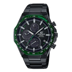 CASIO EDIFICE นาฬิกาข้อมือ นาฬิกากันน้ำ นาฬิกาของแท้ ประกันศูนย์ CMG 1 ปี รุ่น EQB-1100XDC-1A นาฬิกาสีดำ