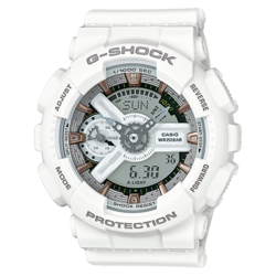 CASIO G-SHOCK นาฬิกาข้อมือ นาฬิกากันน้ำ นาฬิกาของแท้ ประกันศูนย์ CMG 1 ปี รุ่น GMA-S110CM-7A2 นาฬิกาสีขาว