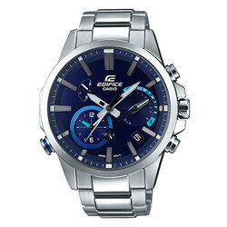 CASIO EDIFICE นาฬิกาข้อมือ นาฬิกากันน้ำ นาฬิกาของแท้ ประกันศูนย์ CMG 1 ปี รุ่น EQB-700D-2A นาฬิกาสีเงิน
