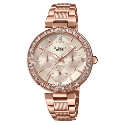 CASIO SHEEN นาฬิกาข้อมือ นาฬิกากันน้ำ นาฬิกาของแท้ ประกันศูนย์ CMG 1 ปี รุ่น SHE-3068PG-4A นาฬิกาสีน้ำตาล