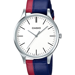 CASIO นาฬิกาคาสิโอ นาฬิกาข้อมือ นาฬิกากันน้ำ นาฬิกาของแท้ ประกันศูนย์ CMG 1 ปี รุ่น MTP-E133L-2E นาฬิกาสีน้ำเงิน