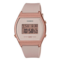 CASIO MID YEAR SALE นาฬิกาคาสิโอ พร้อมส่ง นาฬิกาข้อมือ นาฬิกากันน้ำ นาฬิกาของแท้ BTS ประกันศูนย์ CMG 1 ปี รุ่น LW-204-4A นาฬิกาสีชมพู