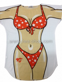 เสื้อลายชุดว่ายน้ำ ดาวส้ม เสื้อลายบิกินี่ เสื้อยืดลายบิกินี่ เสื้อสกรีนลายบิกินี่ เสื้อฮาๆ พิมพ์ลายเซ็กซี่ ชุดเดรสลายบิกินี่ ชุดไปทะเล ชุดเที่ยวทะเล เสื้อผ้าไปทะเล