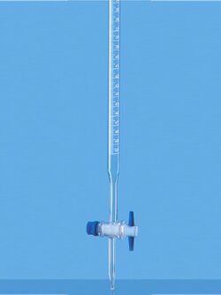 BOROSIL® Burettes, Straight Bore, PTFE Stopcock, Class A บิวเรตต์แบบคอตรง จุกก๊อก PTFE