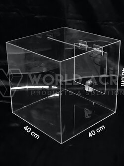 กล่องบริจาคขนาด 40x40x40 cm.