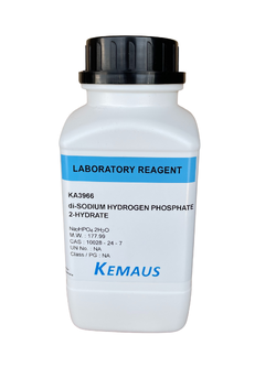 di-Sodium hydrogen phosphate 2-hydrate, Lab 500 g. KemAus™