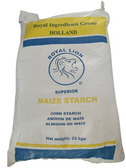 Maize Starch/ Corn Starch แป้งข้าวโพด 25 Kg./Bag "Royal Lion"