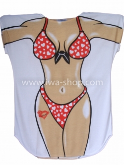 เสื้อลายบิกินี่ส้มหัวใจ เสื้อยืดลายบิกินี่ เสื้อสกรีนลายบิกินี่ เสื้อลายชุดว่ายน้ำ เสื้อฮาๆ พิมพ์ลายเซ็กซี่ ชุดเดรสลายบิกินี่ ชุดไปทะเล ชุดเที่ยวทะเล เสื้อผ้าไปทะเล