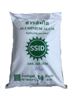 Aluminium Alum สารส้มใส, Commercial Grade 30 Kg./Bag