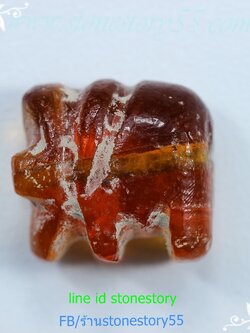 ลูกปัดแก้วแกะช้างเก่า (ขายแล้ว)