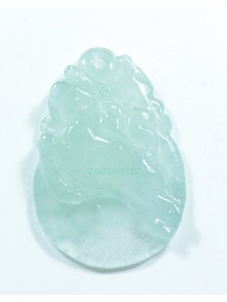 หยกน้ำแข็งแกะสลักรูปม้า (มะเมีย)icejade