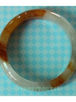 กำไลหยก น้ำผึ้งสองสี6.0(ขายแล้ว)