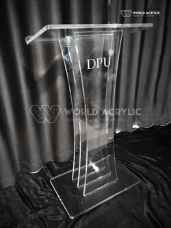 โพเดียม โพเดียมอะครีลิคใส แท่นบรรยาย PODIUM