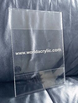 ป้ายสอดกระดาษ A4 แบบพับ 2 ฝั่ง