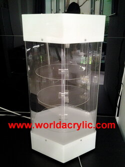 ตู้หมุนหกเหลี่ยมแบบมีไฟ