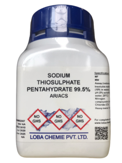 Sodium Thiosulfate Pentahydrate 99.5%, AR/ACS Loba Chemie™