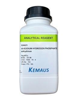 di-Sodium Hydrogen Phosphate Anhydrous, AR 500 g. KemAus™