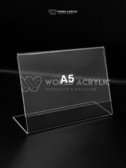 ป้ายสอดกระดาษ A5 ตัว L แนวนอน