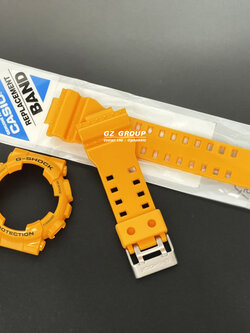 CASIO GENUINE FACTORY CASIO REPLACEMENT อะไหล่นาฬิกา G-SHOCK พร้อมส่ง รุ่น GA-100A-9 กรอบสายสีเหลือง