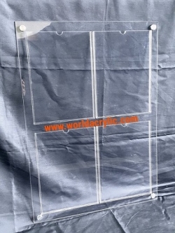 ป้ายประกาศขนาด A4 แบบ 4 ช่อง