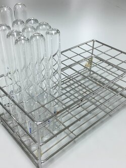 Test Tube Rack Stainless ตะแกรงใส่หลอดทดลองสแตนเลส 5 x 10 ช่อง