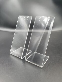 แท่นโชว์ต่างหูสีใส 2 ชิ้น / 1 ชุด