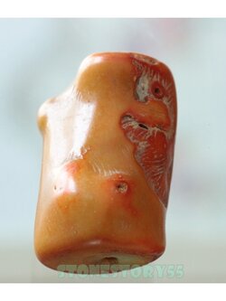 ลูกปัดปะกาลังแดง เก่าสวย