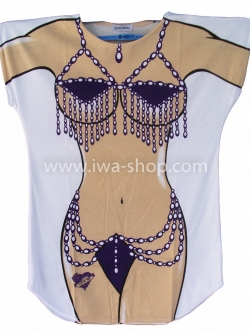 เสื้อลายบิกินี่ม่วงลูกตุ้ม เสื้อยืดลายบิกินี่ เสื้อสกรีนลายบิกินี่ เสื้อลายชุดว่ายน้ำ เสื้อฮาๆ พิมพ์ลายเซ็กซี่ ชุดเดรสลายบิกินี่ ชุดไปทะเล ชุดเที่ยวทะเล เสื้อผ้าไปทะเล