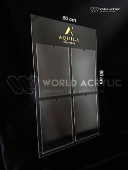 บอร์ดประกาศในลิฟต์ บอร์ดประกาศ บอร์ดอะครีลิค พร้อมโลโก้