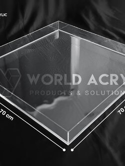 ถาดอะครีลิค/ถาดอะคริลิค/ถาดถ่ายรูป/ถาดใส/ถาดใส่ของ/ถาดอะครีลิคใส/ถาดใส่น้ำ