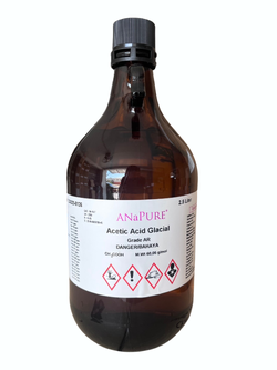 Acetic Acid Glacial, AR 2.5 L (GLASS) ANaPURE™
