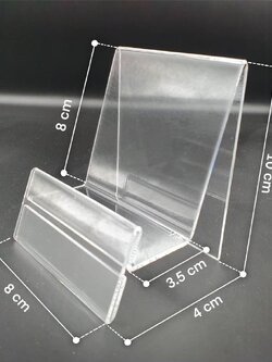 ที่วางโทรศัพท์พร้อมป้ายใส่ราคา/ที่วางโทรศัพท์/ที่วางมือถือ/ที่วางสินค้า/แท่นวางโชว์