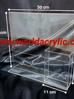 ป้ายสอดกระดาษ A4 พร้อมกล่องใส่โบชัวร์