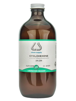 Cyclohexene (1,2,3,4 Tetrahydrobenzene), Lab 500ml Chem-Supply™