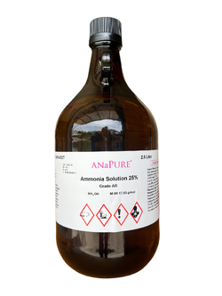 Ammonia Solution 25%, AR 2.5 L. ANaPURE™