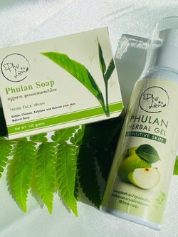 สบู่+เจลล้างหน้าภู่หลาน ลดสิวเสี้ยน สิวผดผื่น ช่วยเรื่องฝ้า กระ จุดด่างดำ สิวอักเสบ รอยดำ รอยแดง