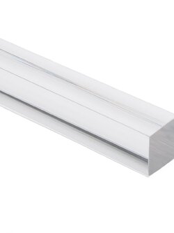 แท่งตันอะคริลิคใส ขนาด 20×20 mm. ยาว 20 cm.