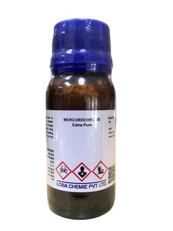 Mercurochrome 98.5% (Mercury (II) Nitrate Monohydrate) 98.5%, Extra Pure 25g