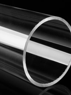 ท่ออะครีลิคใส Dia 90 mm. (OD) หนา 3 mm. ยาว 20.5 cm.