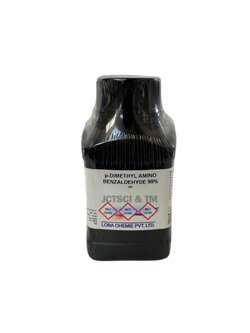 p-Dimethyl Amino Benzaldehyde 99%, AR 100 g. Loba Chemie™