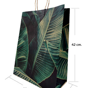 ถุงกระดาษลายใบตอง