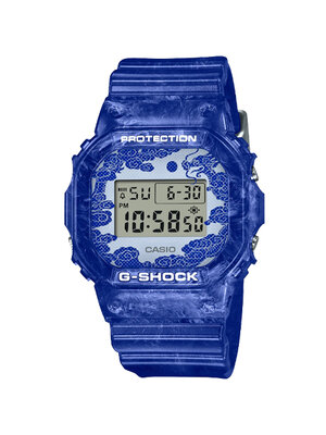 CASIO G-SHOCK นาฬิกาข้อมือ นาฬิกากันน้ำ นาฬิกาของแท้ ประกันศูนย์ CMG 1 ปี รุ่น DW-5600BWP-2 นาฬิกาสีน้ำเงิน