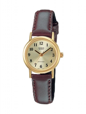 CASIO นาฬิกาคาสิโอ นาฬิกาข้อมือ นาฬิกากันน้ำ นาฬิกาของแท้ ประกันศูนย์ CMG 1 ปี รุ่น MTP-1095Q-9B1 นาฬิกาสีน้ำตาล