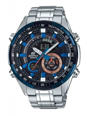CASIO EDIFICE นาฬิกาข้อมือ นาฬิกากันน้ำ นาฬิกาของแท้ ประกันศูนย์ CMG 1 ปี รุ่น ERA-600DB-1A นาฬิกาสีเงิน