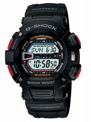 CASIO G-SHOCK นาฬิกาข้อมือ นาฬิกากันน้ำ นาฬิกาของแท้ ประกันศูนย์ CMG 1 ปี รุ่น G-9000-1D นาฬิกาสีดำ