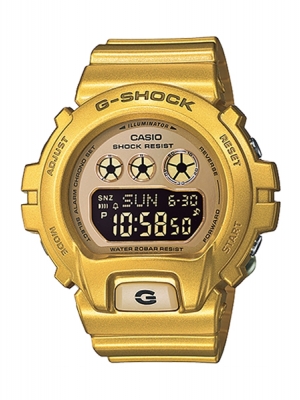 CASIO G-SHOCK นาฬิกาข้อมือ นาฬิกากันน้ำ นาฬิกาของแท้ ประกันศูนย์ CMG 1 ปี รุ่น GMD-S6900SM-9D นาฬิกาสีทอง